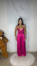 Pantalone Satin Fucsia