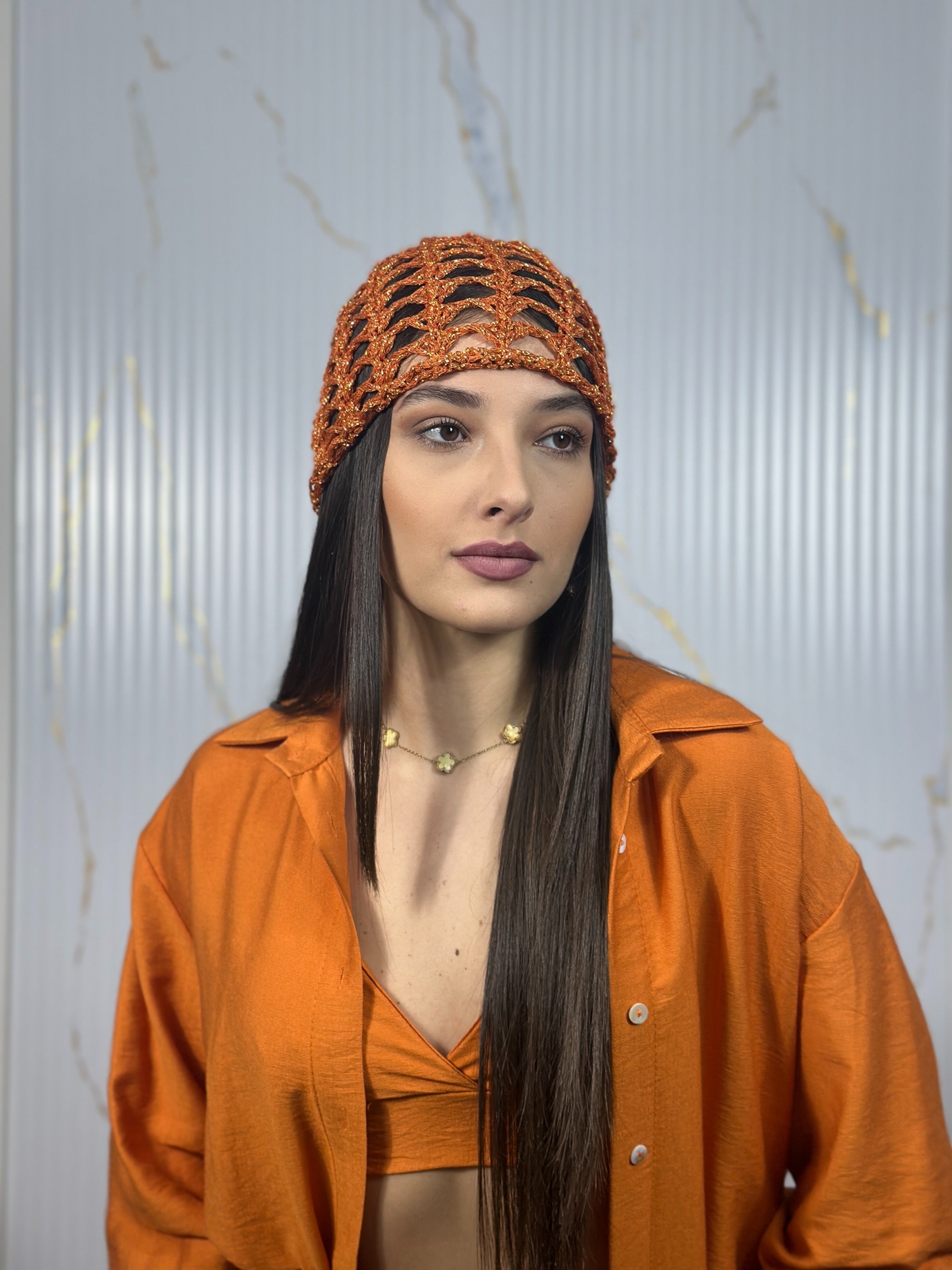Cappello Rete Arancione