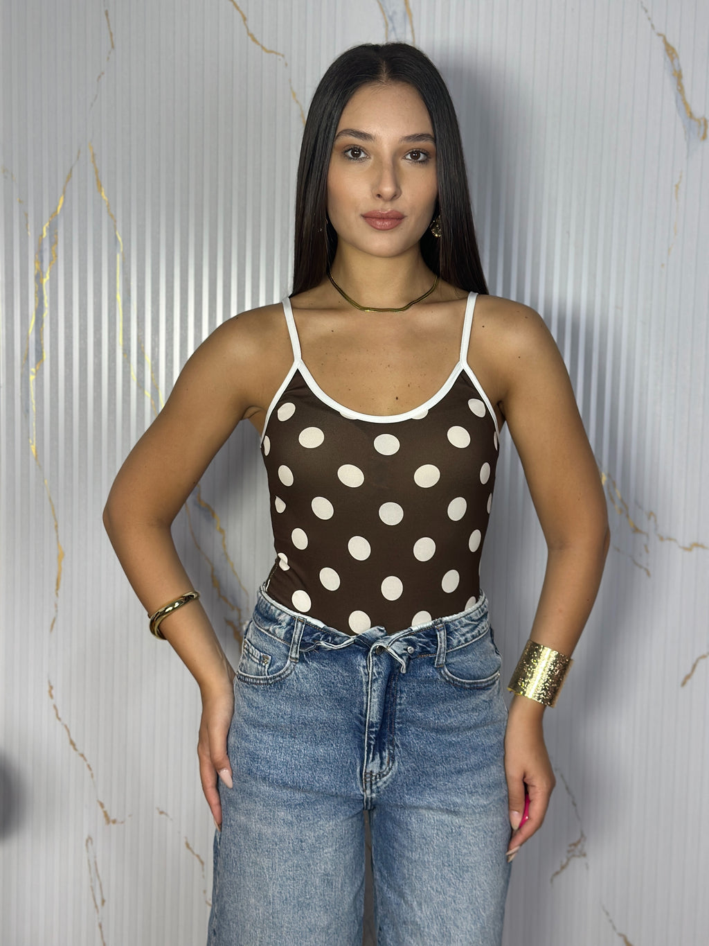 Body Pois Marrone