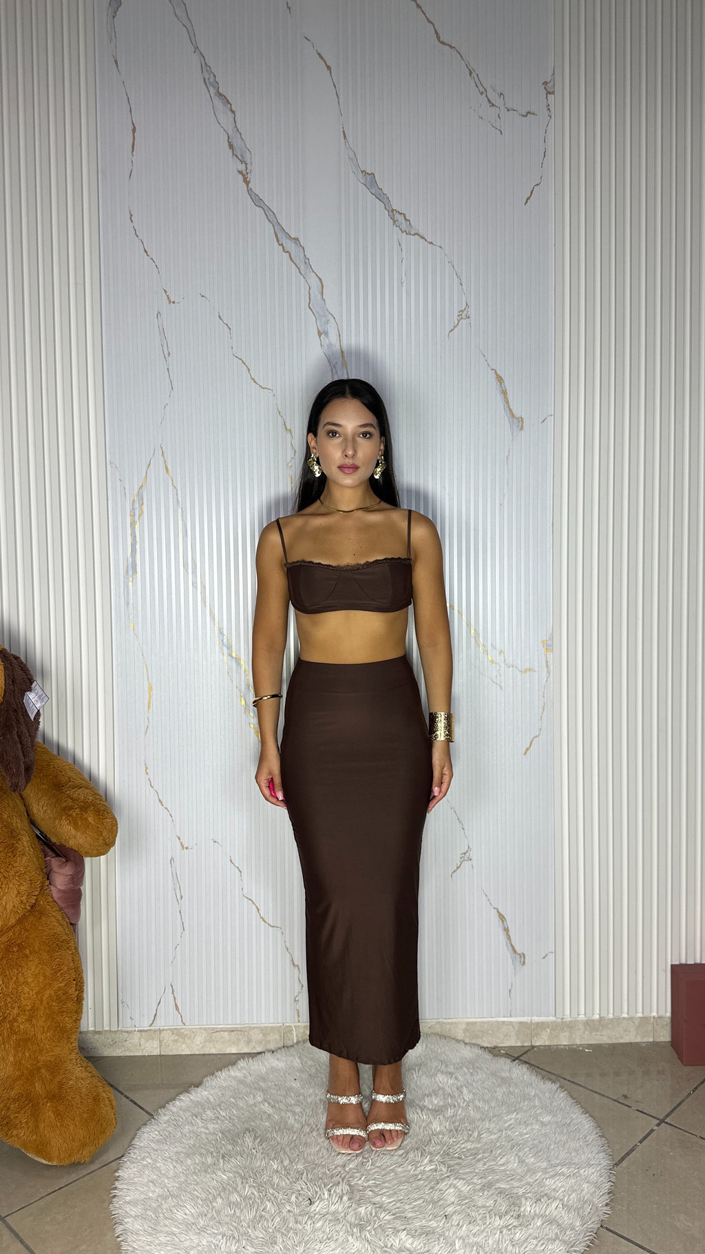 Coordinato Maddie Marrone