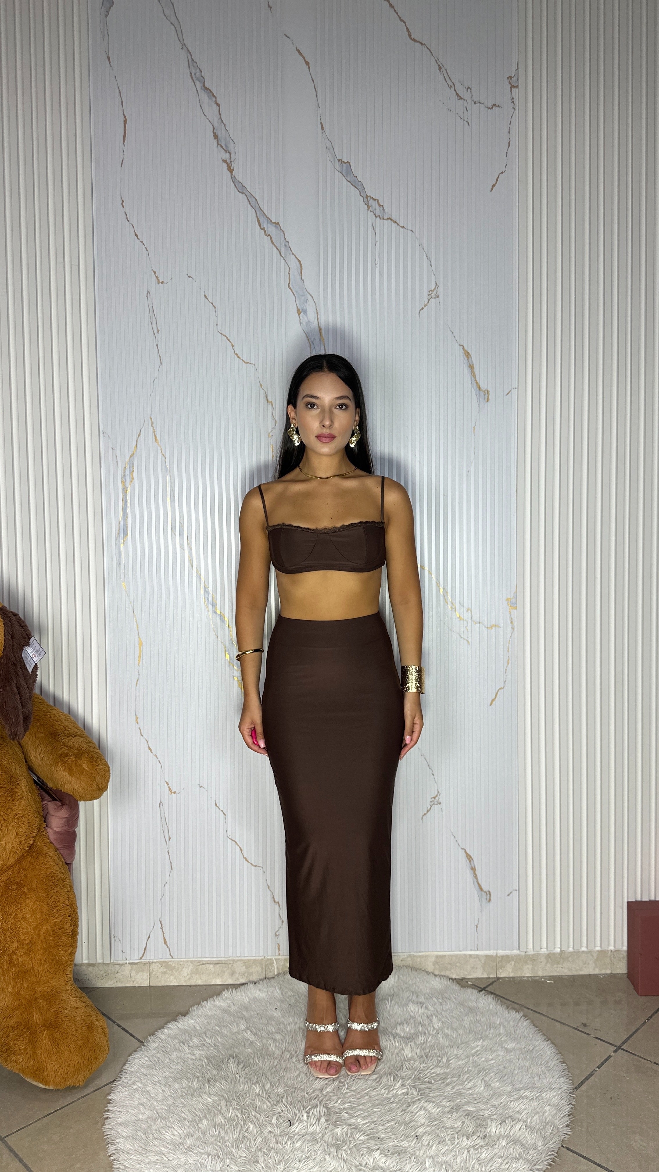 Coordinato Maddie Marrone