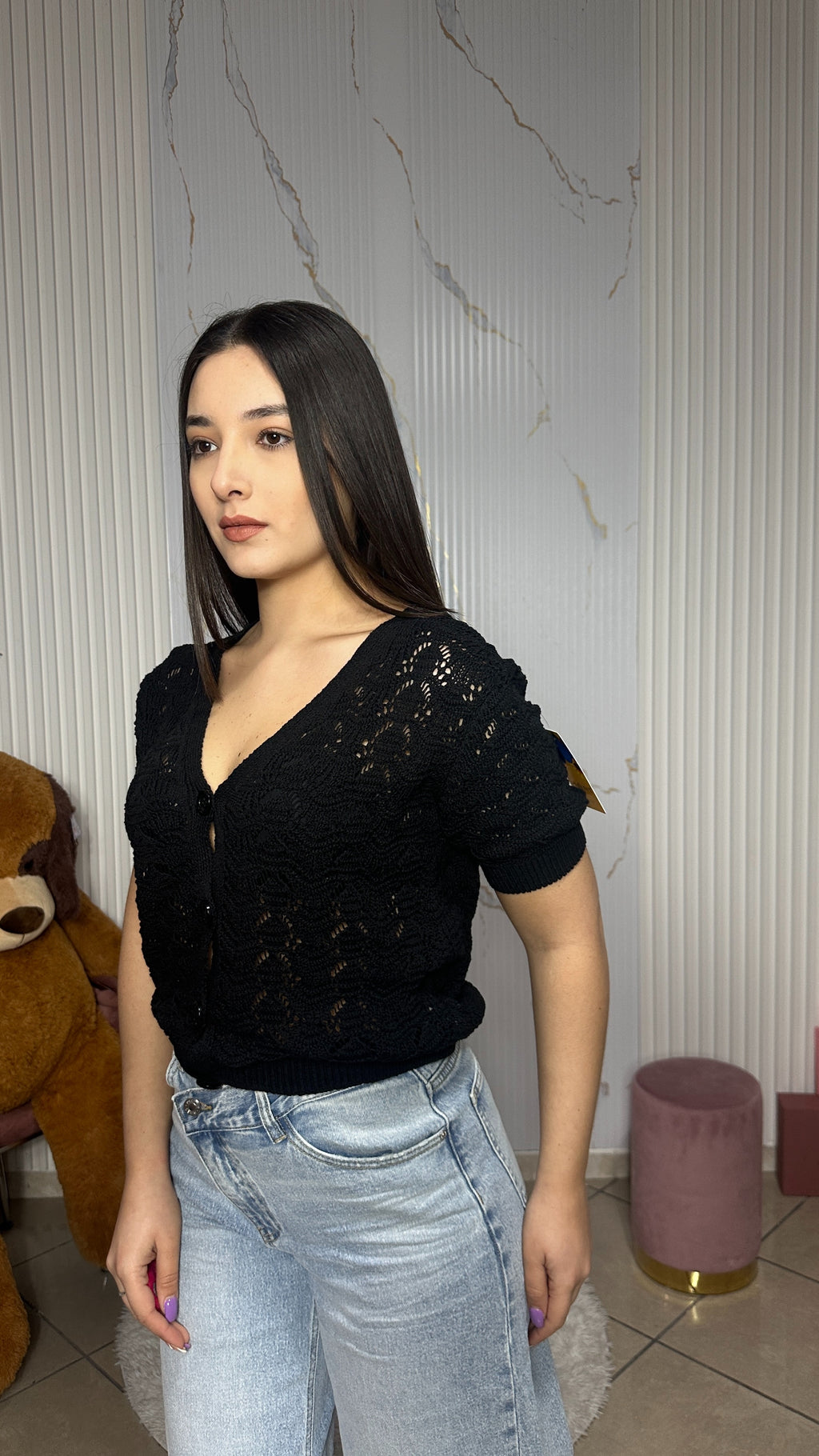 Cardigan Linda Nero