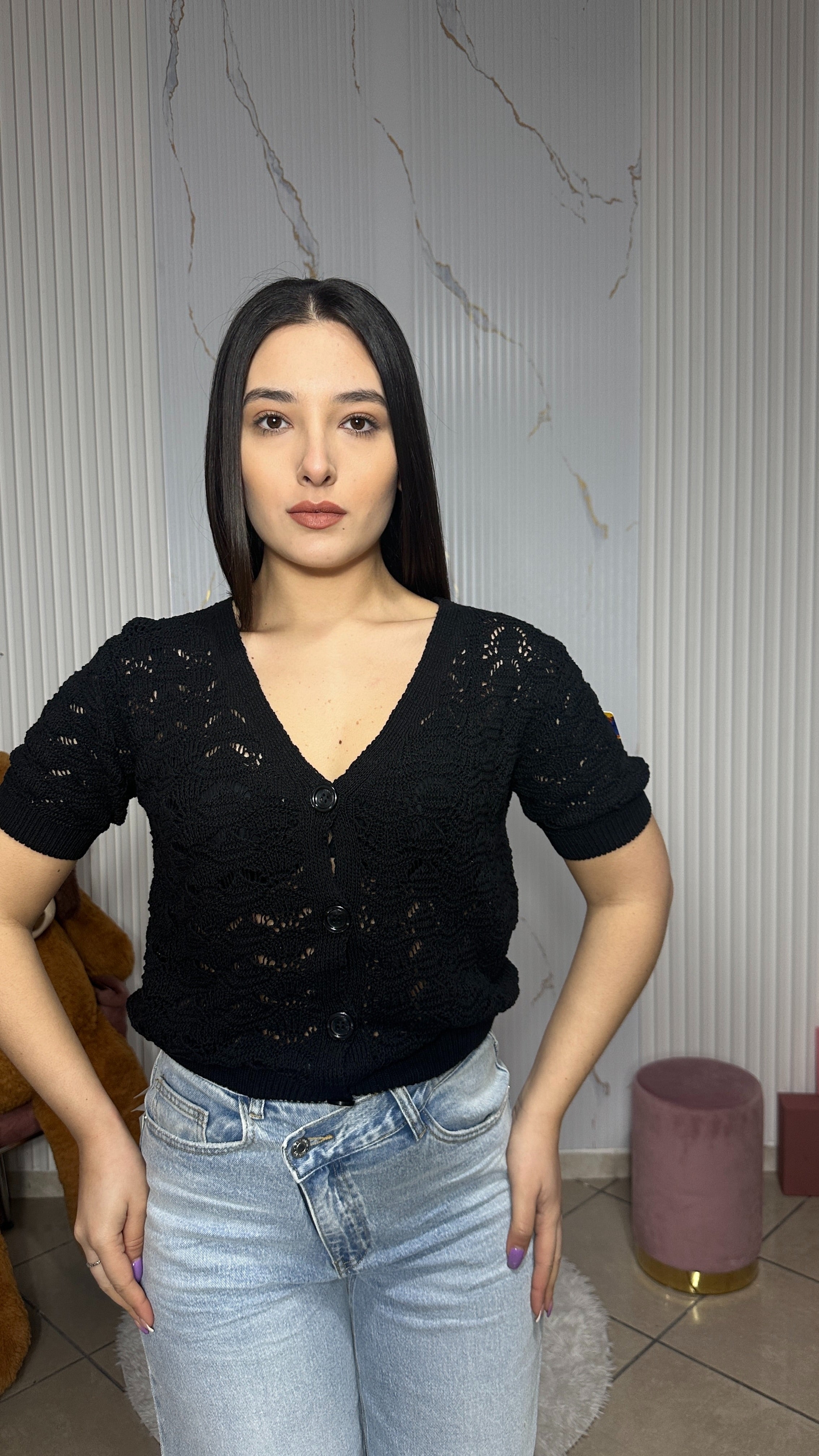 Cardigan Linda Nero