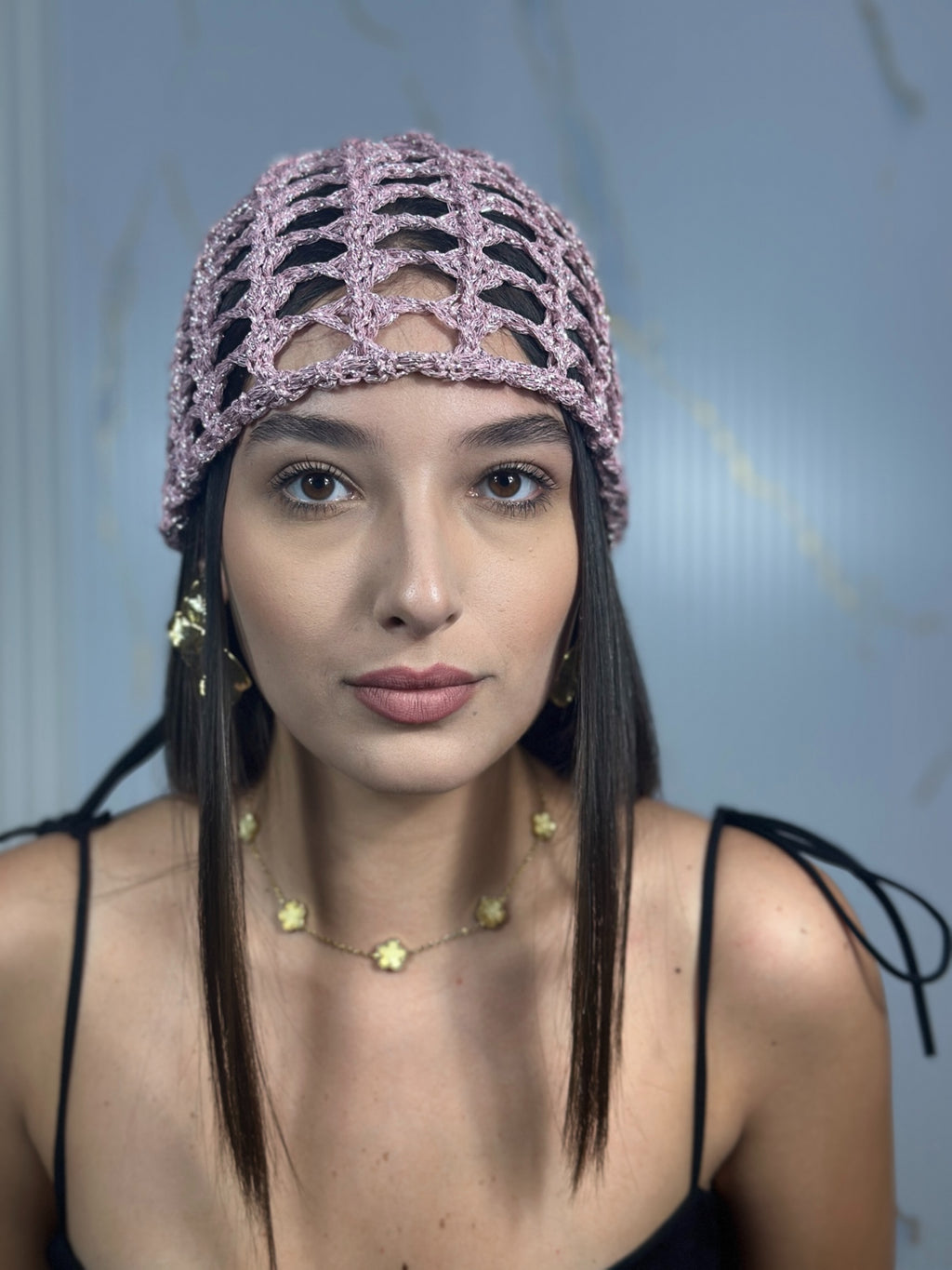 Cappello Rete Rosa