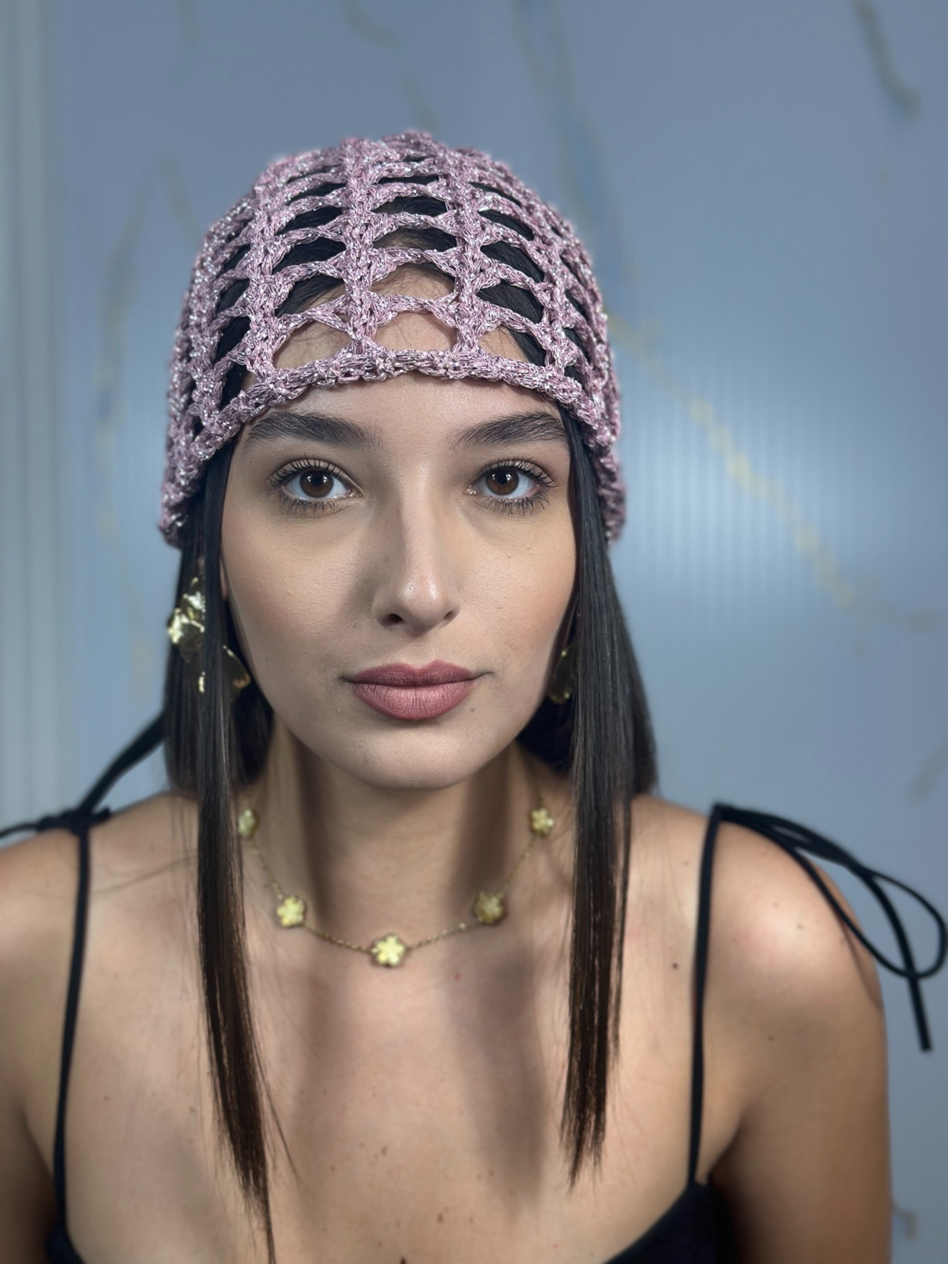 Cappello Rete Rosa