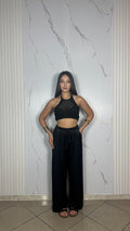 Top Satin Nero
