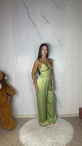 Pantalone Satin Verde Pistacchio