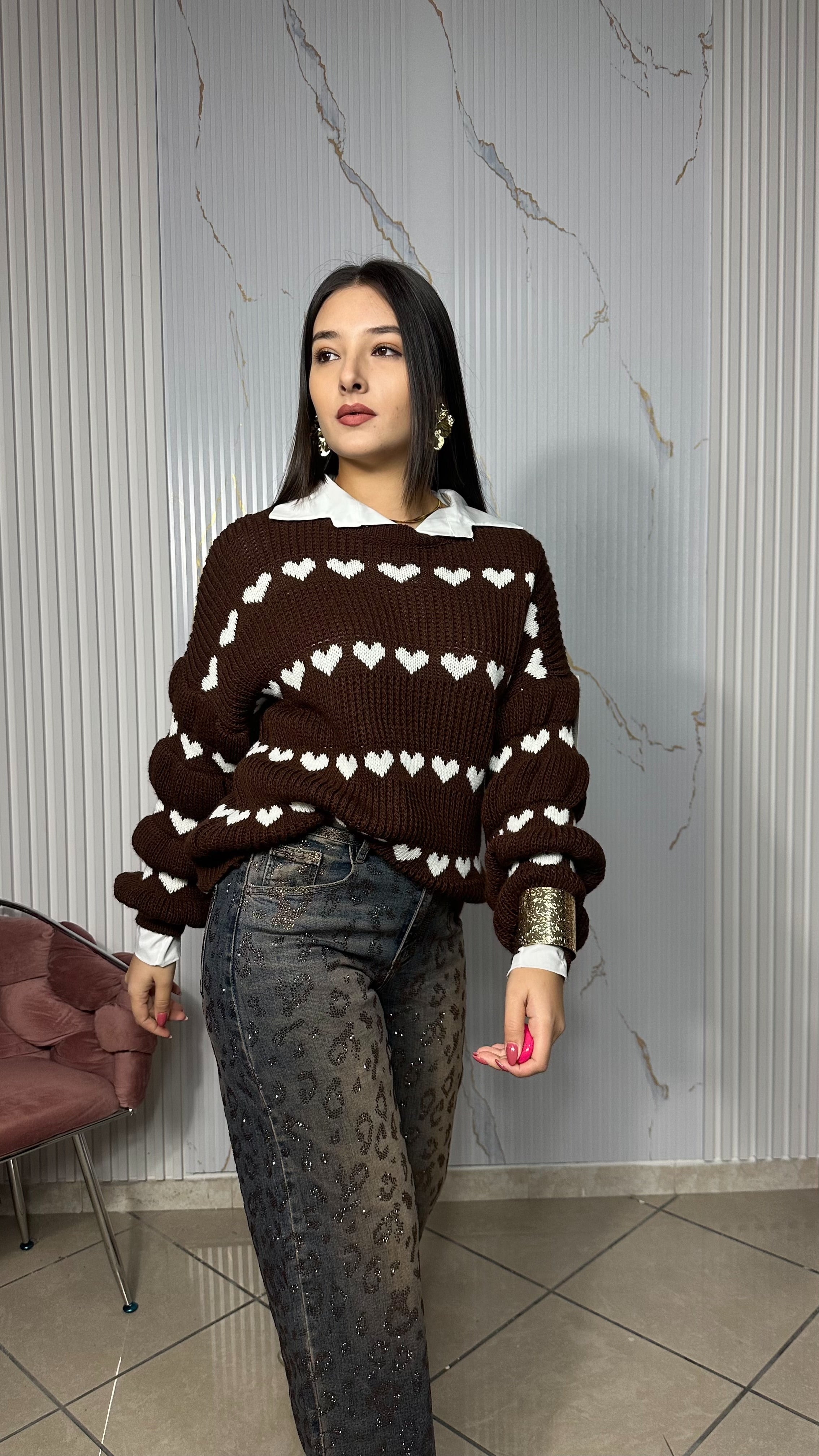 Maglione Cuori