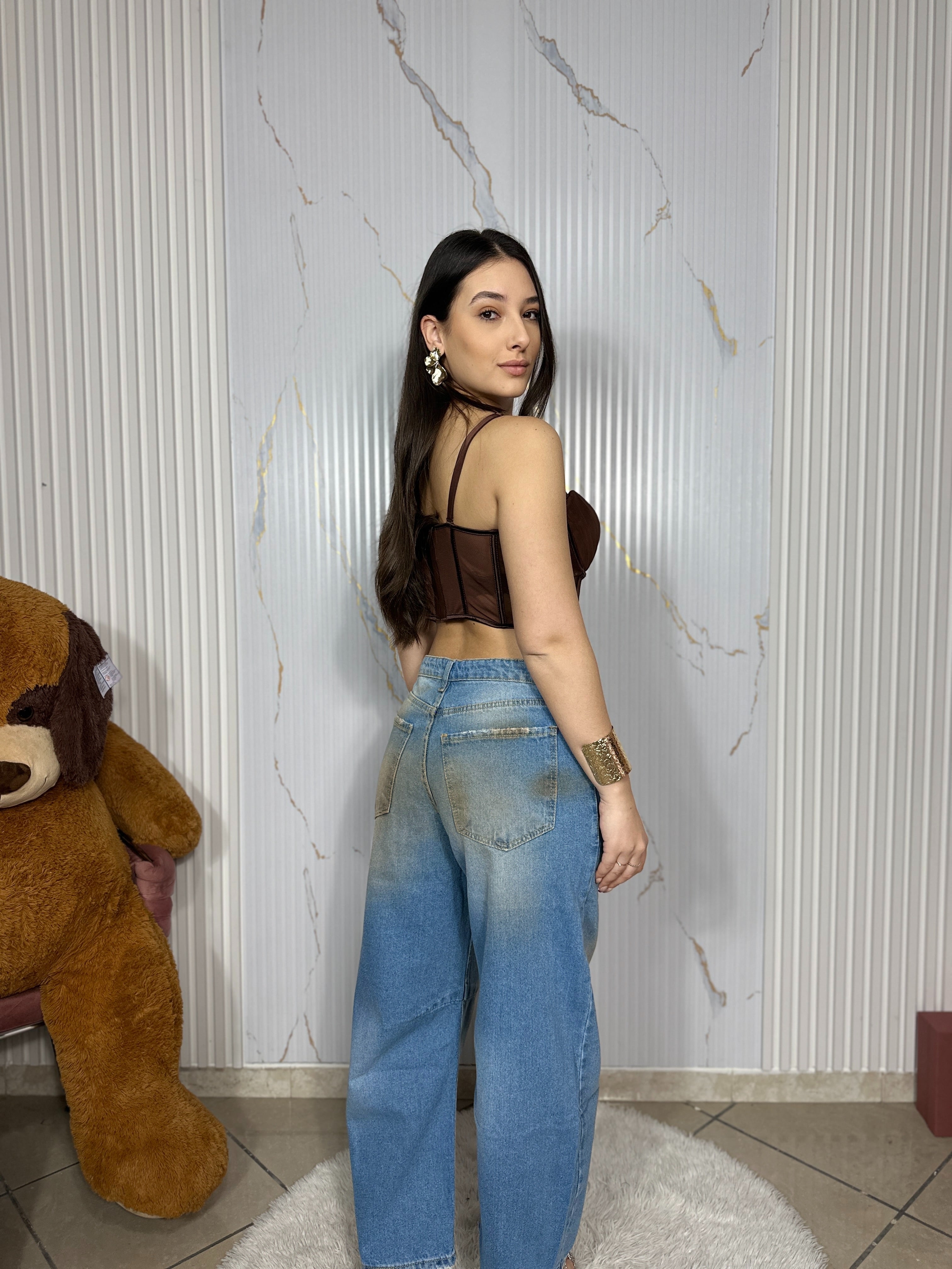 Jeans Denim Brown
