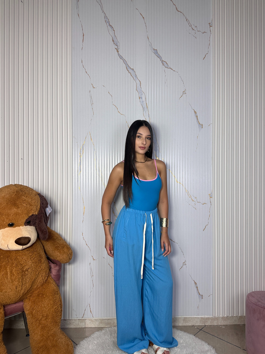 Pantalone Oasi Azzurro