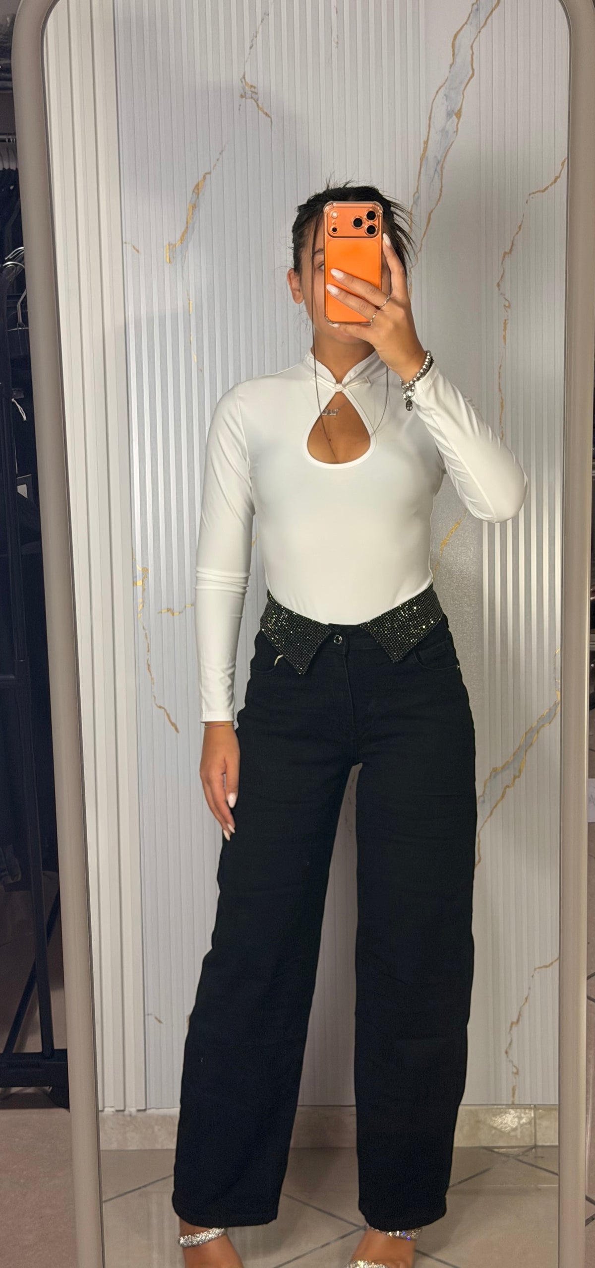 Jeans Carlytas nero