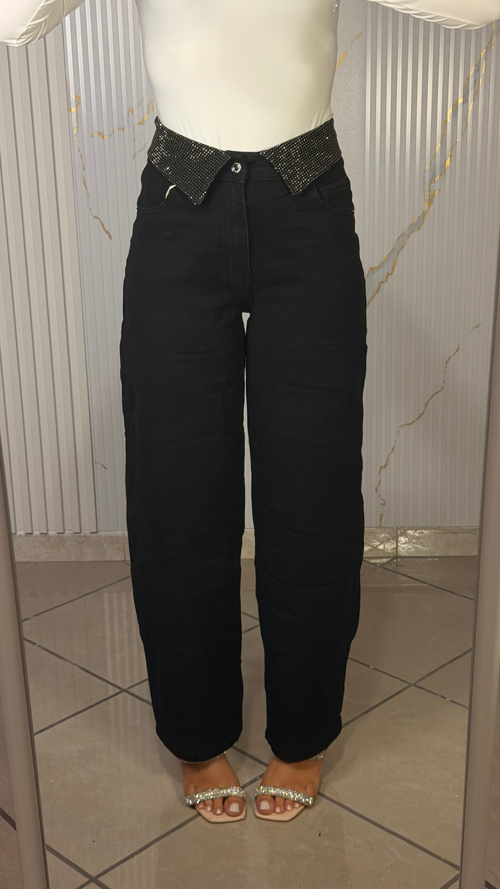 Jeans Carlytas nero