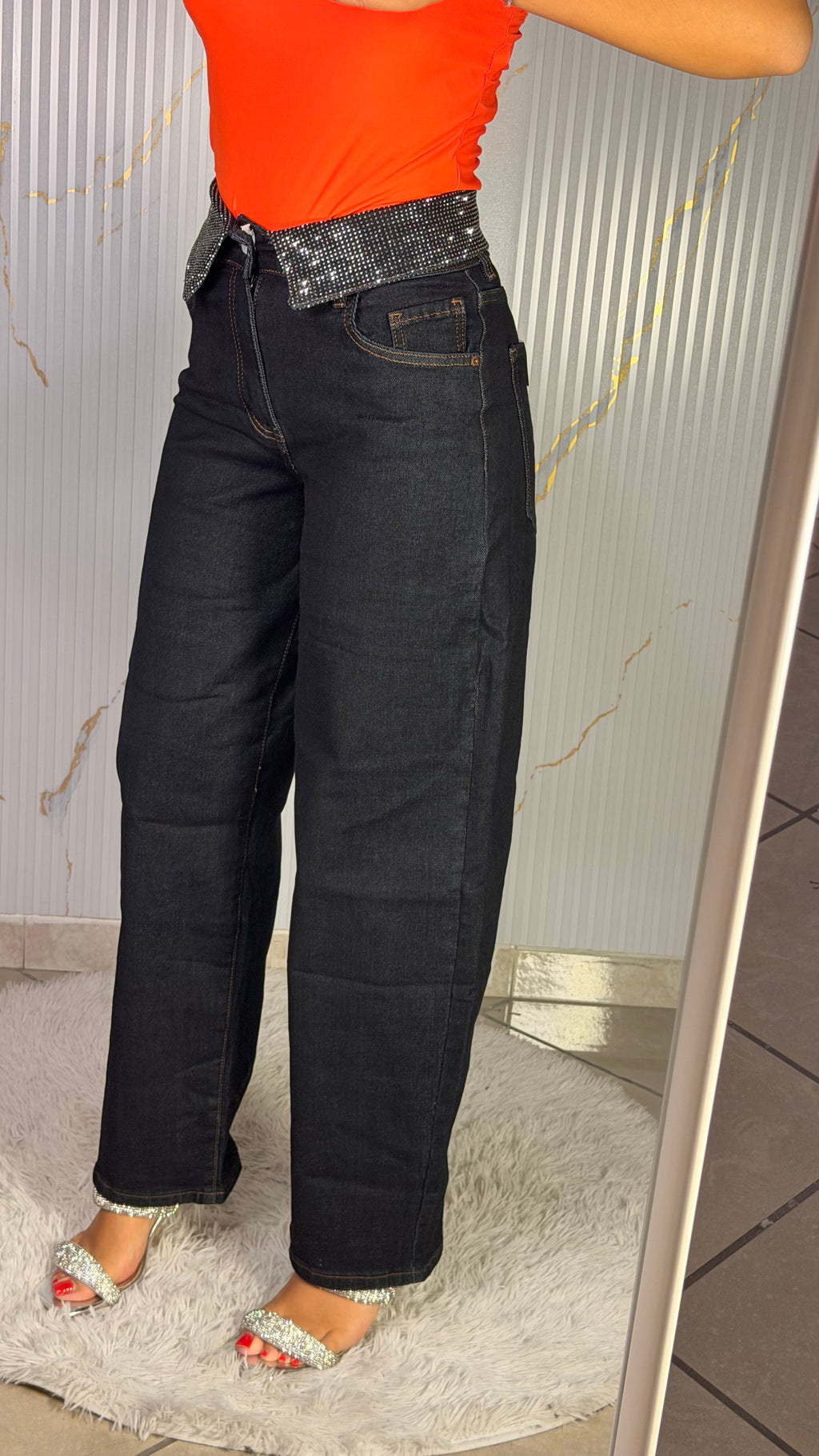 Jeans Carlytas Denim Scuro