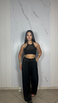 Pantalone Satin Nero