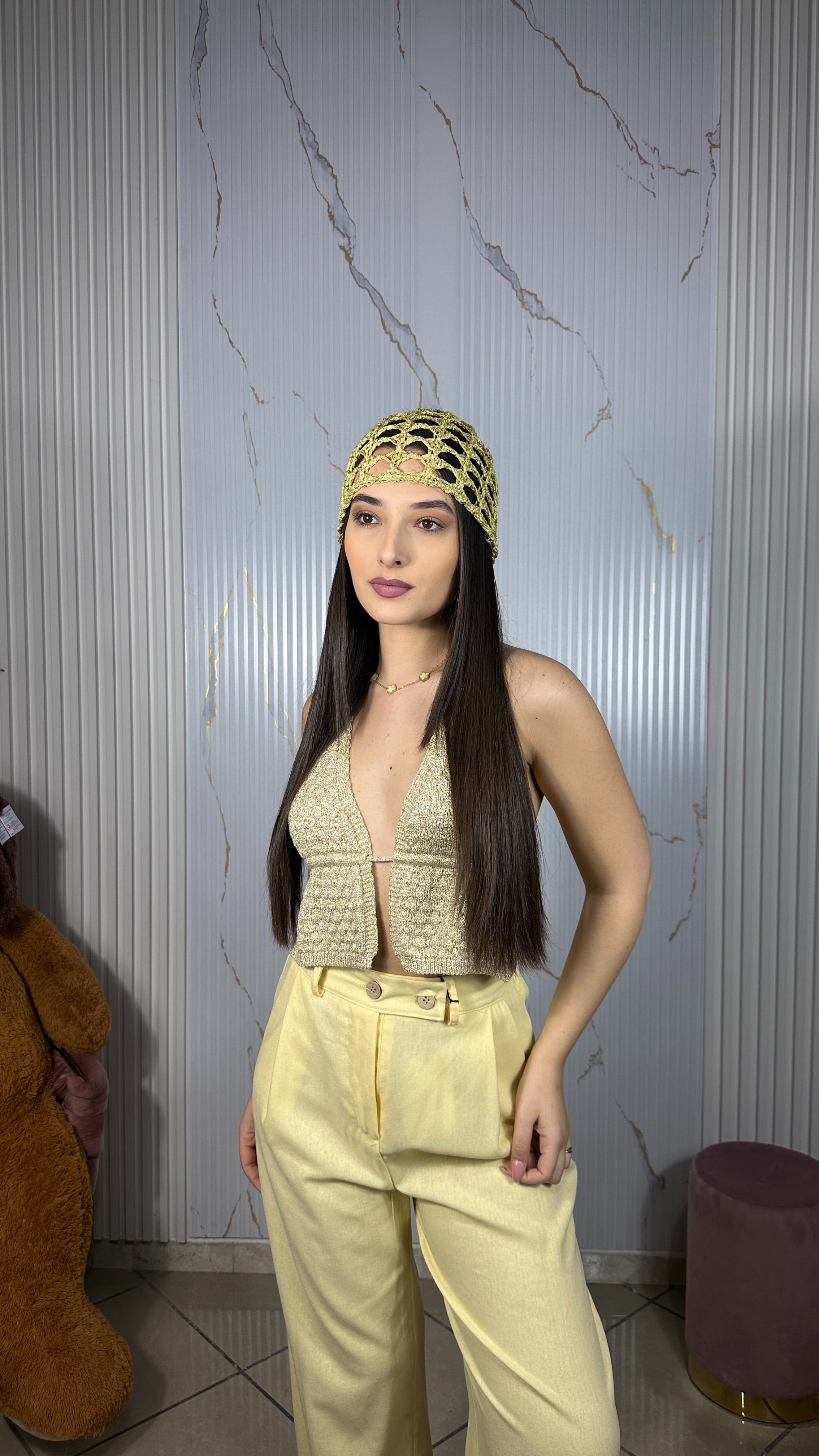 Cappello Rete Giallo