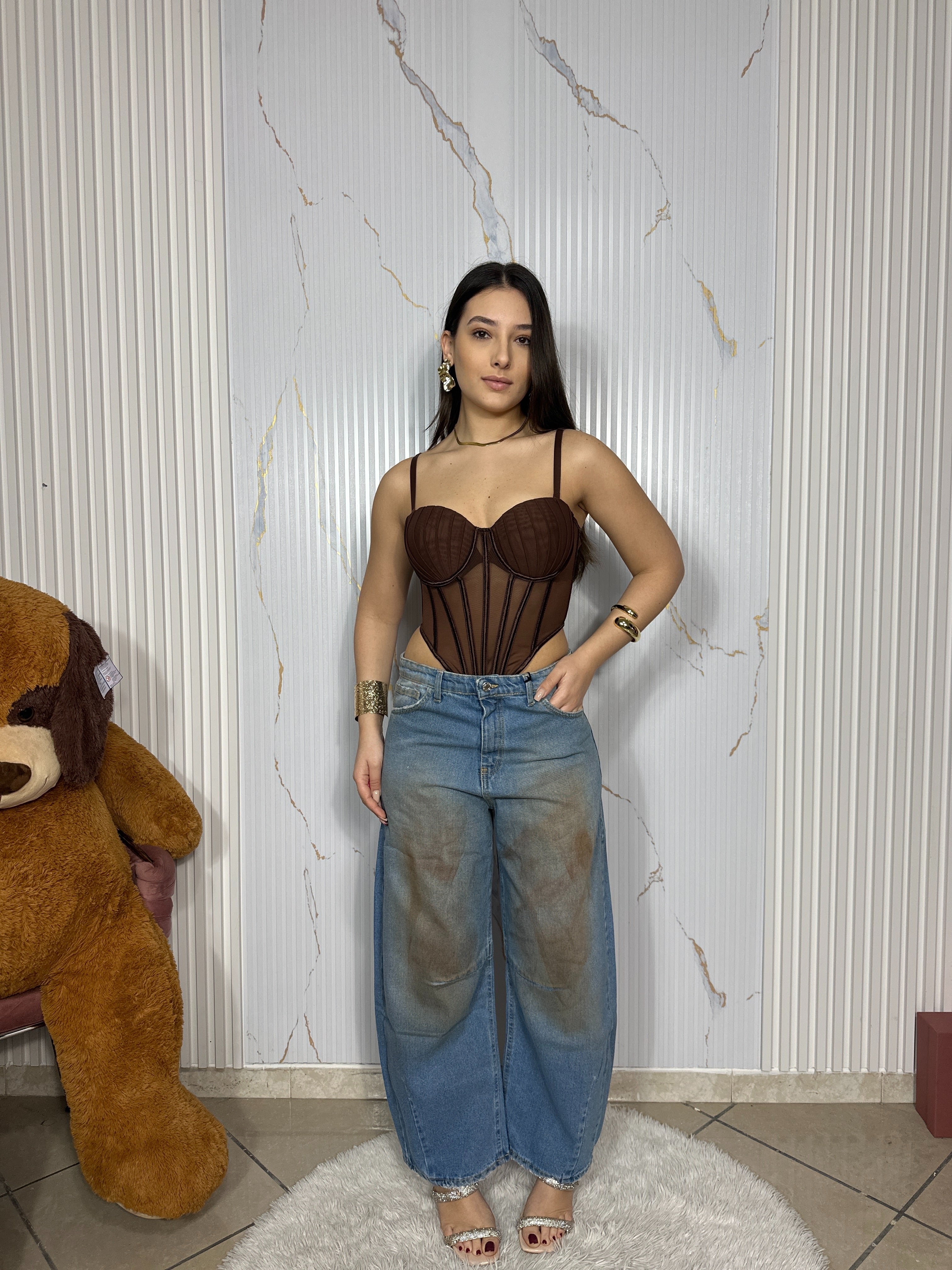 Jeans Denim Brown