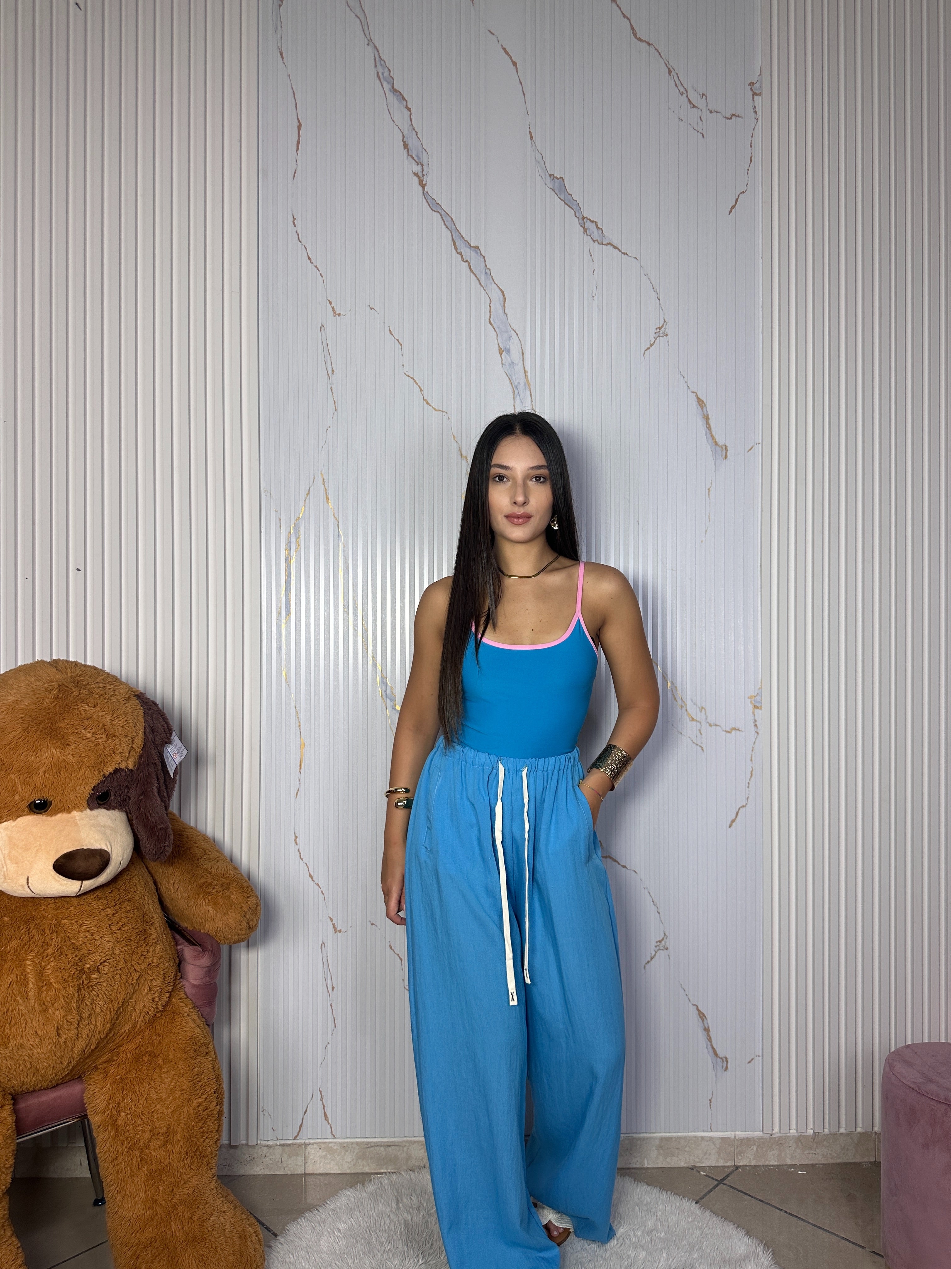 Pantalone Oasi Azzurro