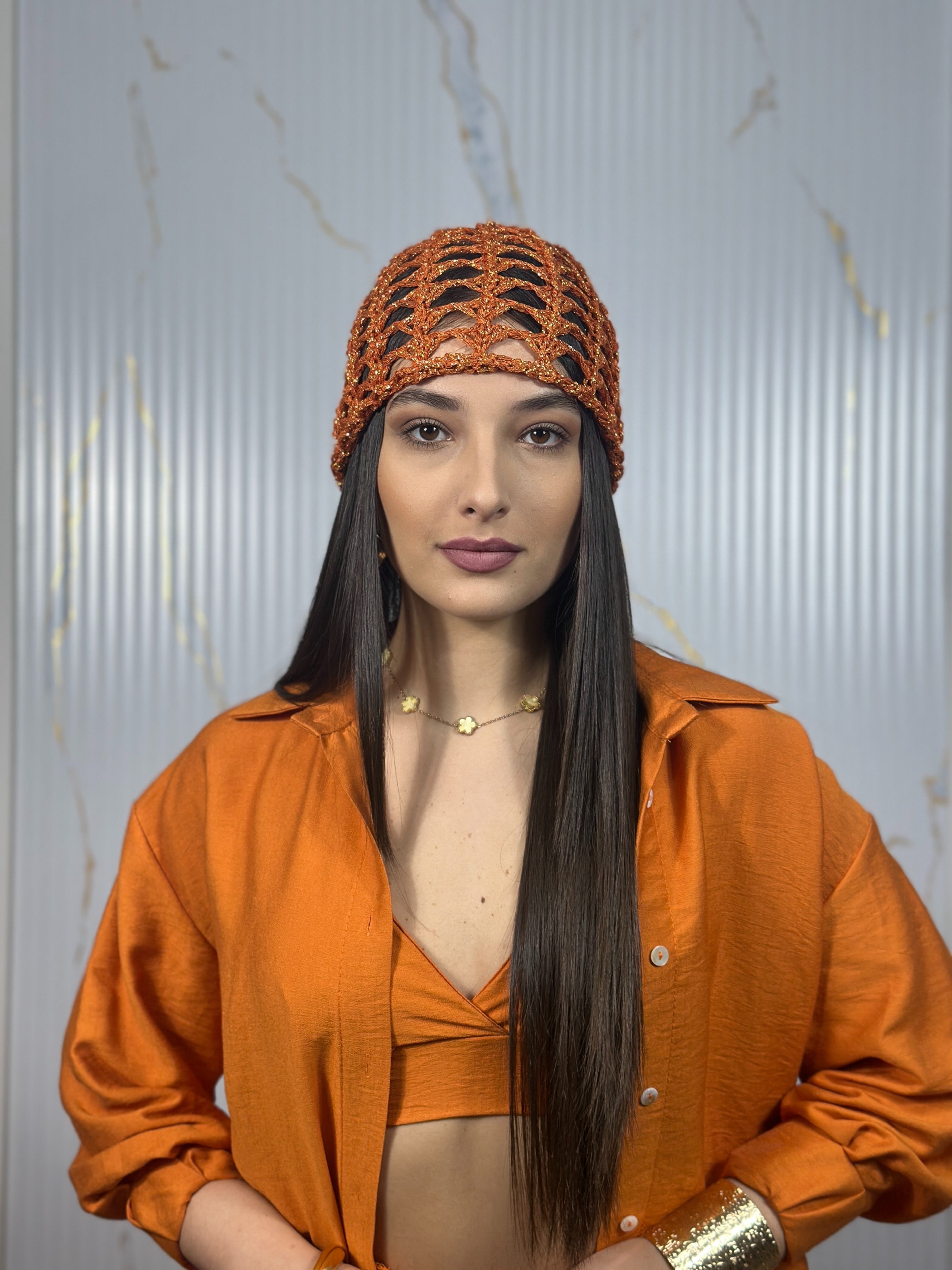Cappello Rete Arancione