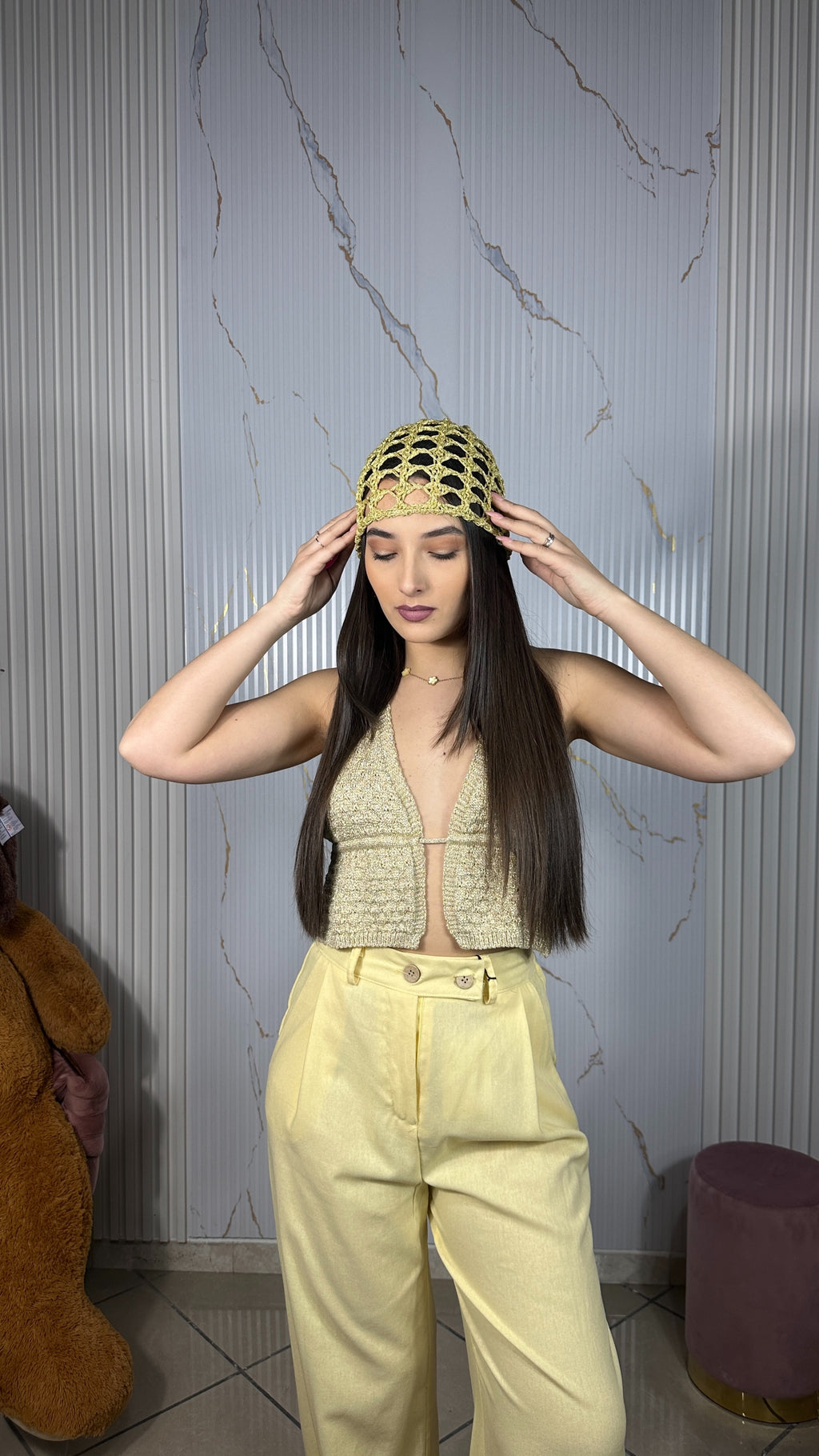Cappello Rete Giallo