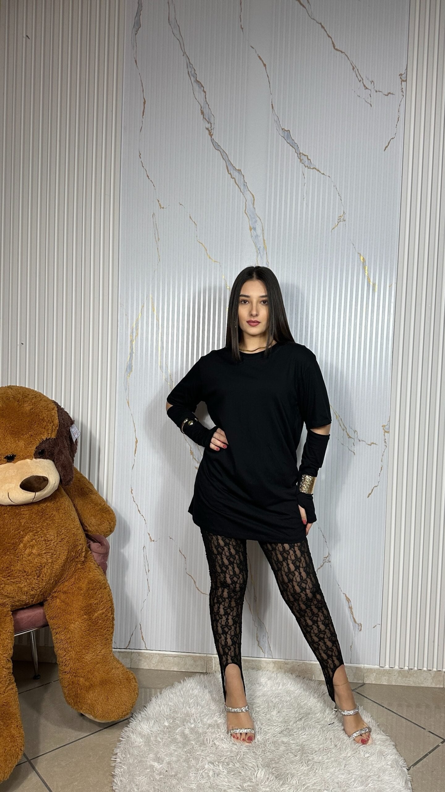 Leggings Ricamato