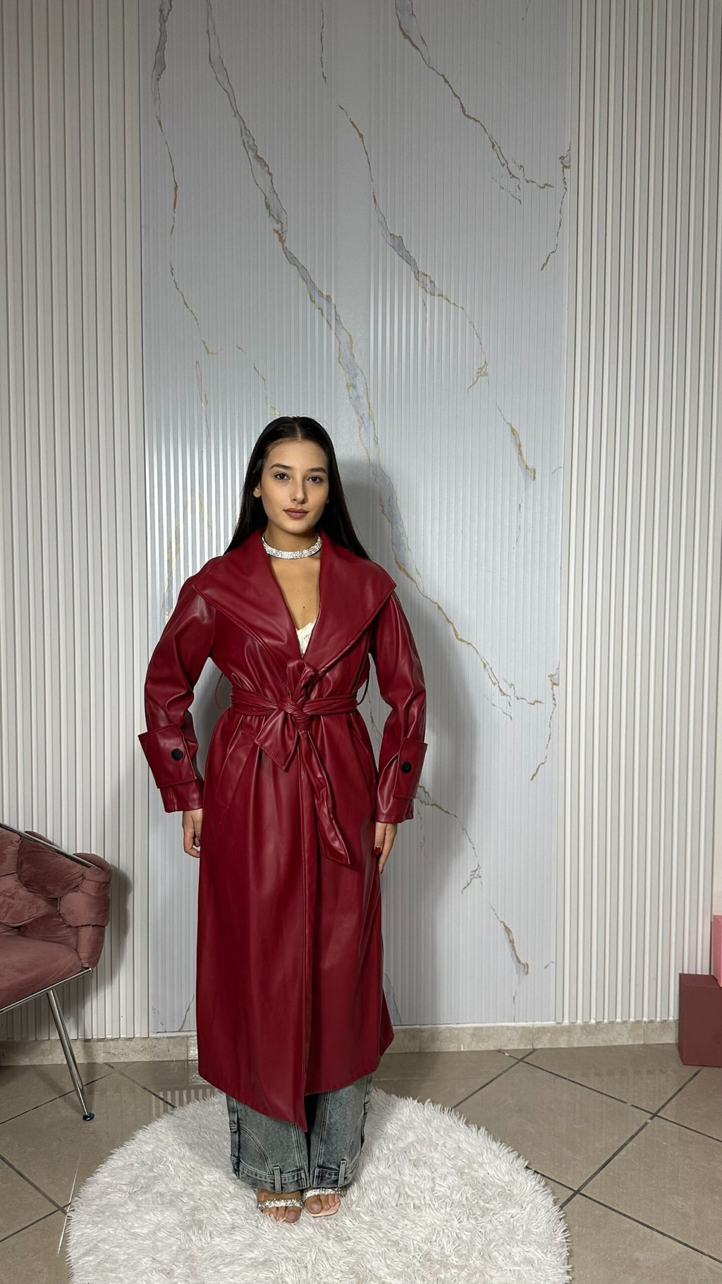 Trench Bordeaux