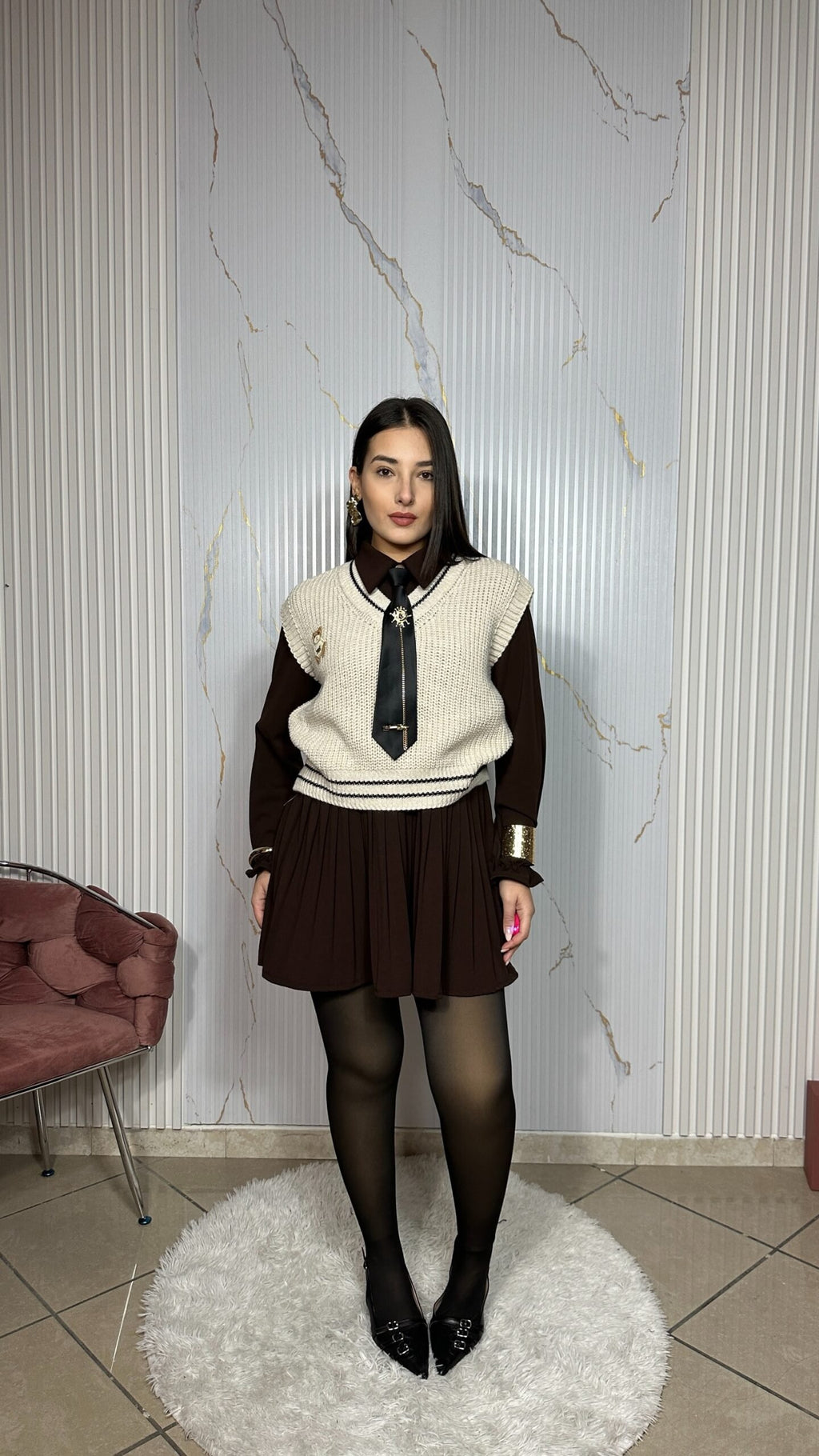 Abito Camicia+Gilet+Cravatta