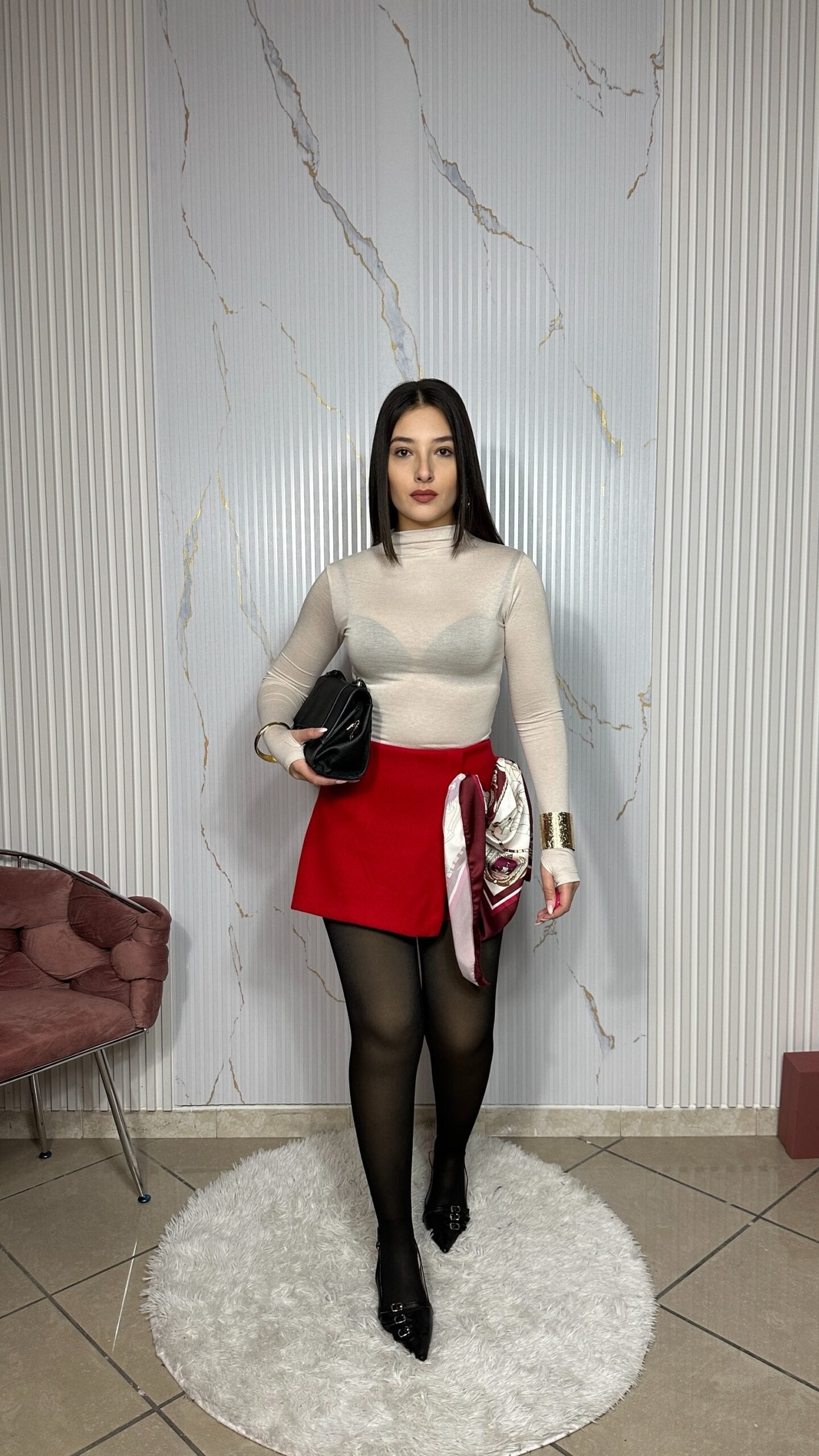 Shorts Con Foulard